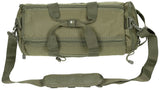 Tasche, Militärstil, Harpentasche, Gurtband, Reißverschluss, Messenger-Tasche, Olivgrün, mehrere Fächer, Reißverschluss, Schu