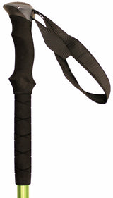Trekkingpole, Aluminium, Gummigriff, Streckenband, Schwarz