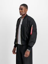 Bomberjacke, Schwarze Jacke, Reißverschluss, Bomber, Taschendetail