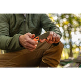Taschenmesser, Kleines Messer, Outdoor-Messer, Griff orange, Klinge