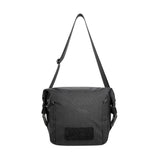 Messenger bag, Shoulder bag, Schwarz, Cordura-Gewebe, Klett-Patch