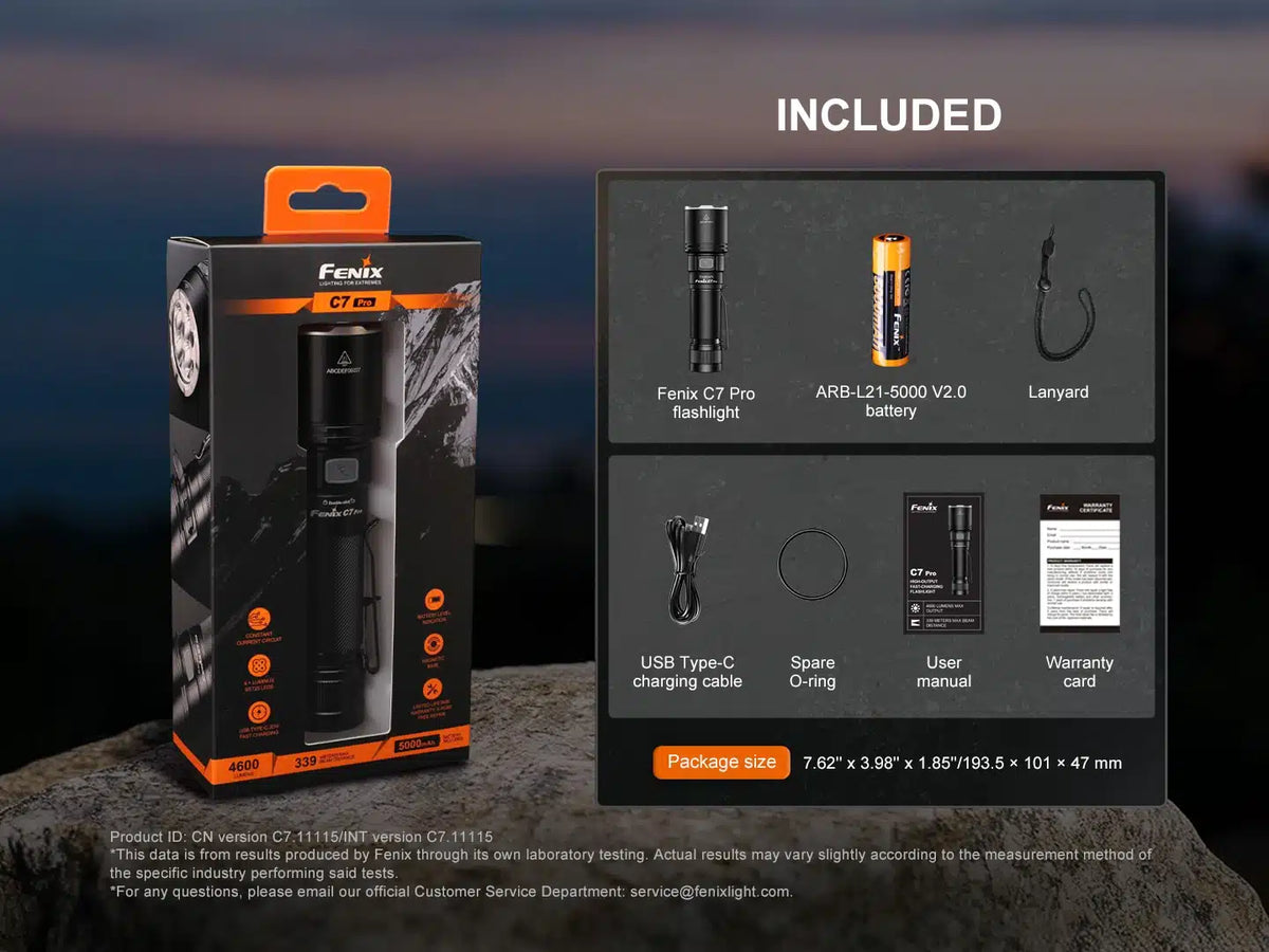 Fenix - C7 Pro Taschenlampe (4600 Lumen)