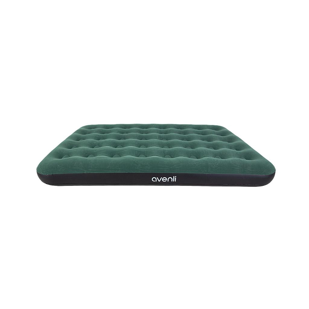 aufblasbares Bett, Luftmatratze, grün, Queensize, schlauchloser Naht