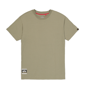 Tee, T-Shirt, Beige, Kurzarm, Label