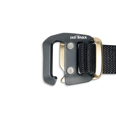 gürtel, metallverschluss, schwarz, webbing, tatonka