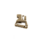 Garnitur, Gurtclip, Klimmverschluss, Klebverriegelung, Beige