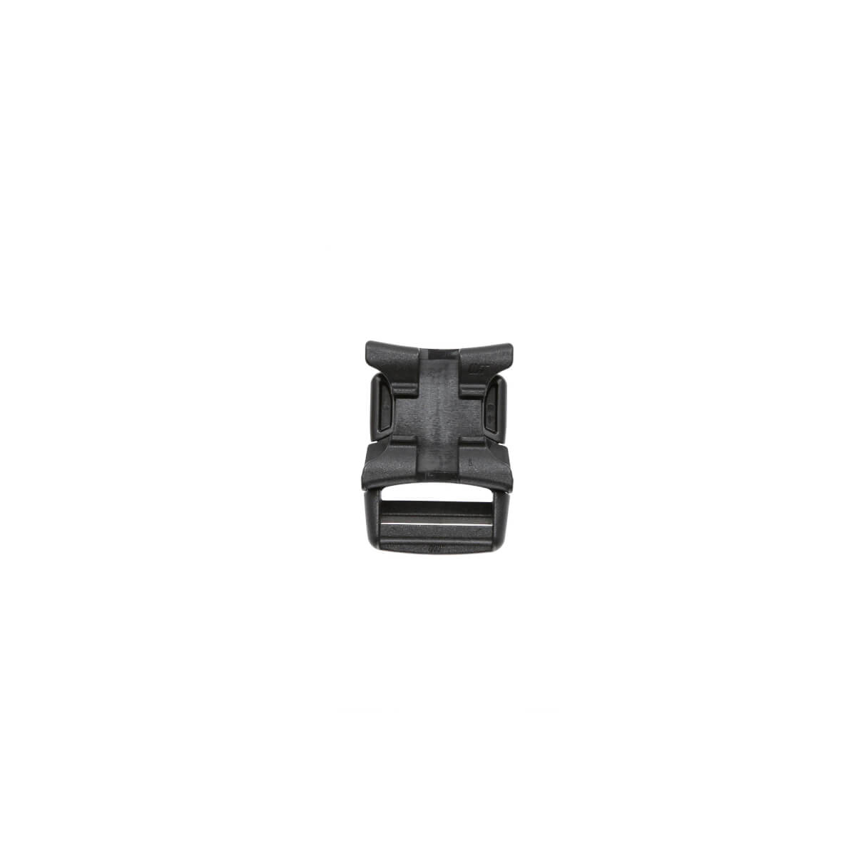Gürtelschnalle, Klickverschluss, Schwarz, Kunststoff, Adapter
