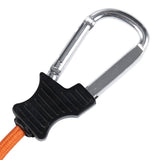 Karabiner, Aluminium, Oranger Schnur, Kletterausrüstung, Sicherheitskarabiner