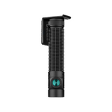 taktische Taschenlampe, verstellbarer Lichtstrahl, gerändelte Griffläche, flacher Endkappe, Clip-Halterung