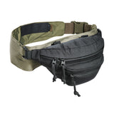 hippe Tasche, Hüfttasche, Fanny Pack, schwarze Tasche, Mehrfachreißverschluss