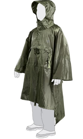 Regenmantel, Herren/Passtico, Kapuzenmantel, Regenponcho, Ärmelloser Poncho