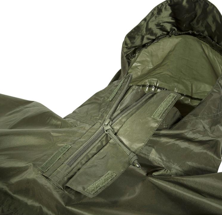 Jacke, Kapuze, Olive, Reißverschluss, verstellbar-cinch