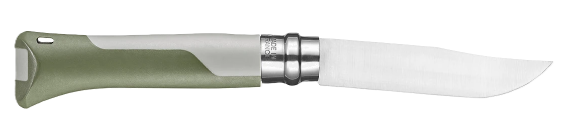 folding knife, knife blade, grüner griff, abgewinkelte klinge, outdoor werkzeug