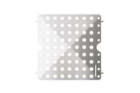 metall, perforiert, Bohrschablone, Edelstahl, Flachplatte