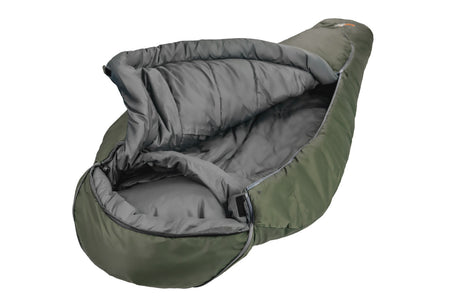 Schlafsack, Daunenschlafsack, Outdoor, Grün, Isoliert