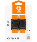 clips, strap, orange, two-pack, buckle