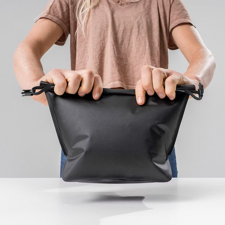 kosmetiktasche, reissverschluss, schwarz, grip, trenner