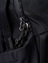 Rucksack, Reißverschluss, Nylon, Schwarz, Seitentasche