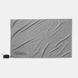 schirmtuch, matador, silber, klar, tasche