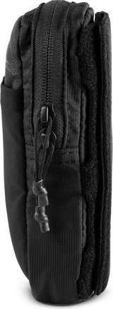 Tasche, Kompakt, Reißverschluss, Kunststoff, Schwarz