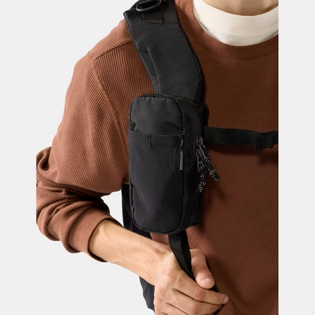 Tašche, Hüfttasche, Schultertasche, Nylon, dunkel