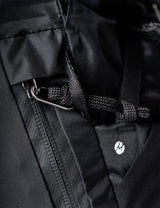 Rucksack, Reißverschlussfach, Kordelzug, Metallring, Schwarz