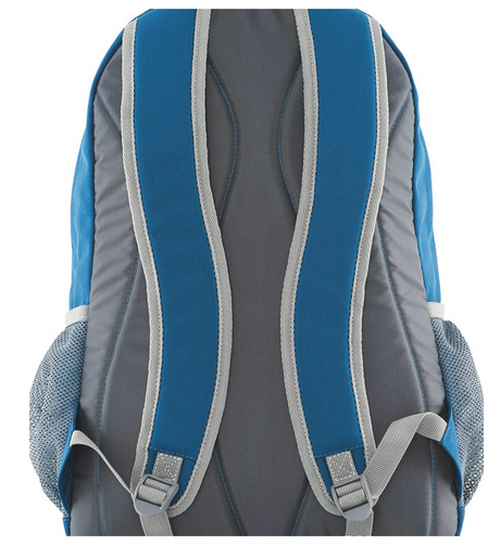 Rucksack, Schulrucksack, Grau, Blau, Tragegurte