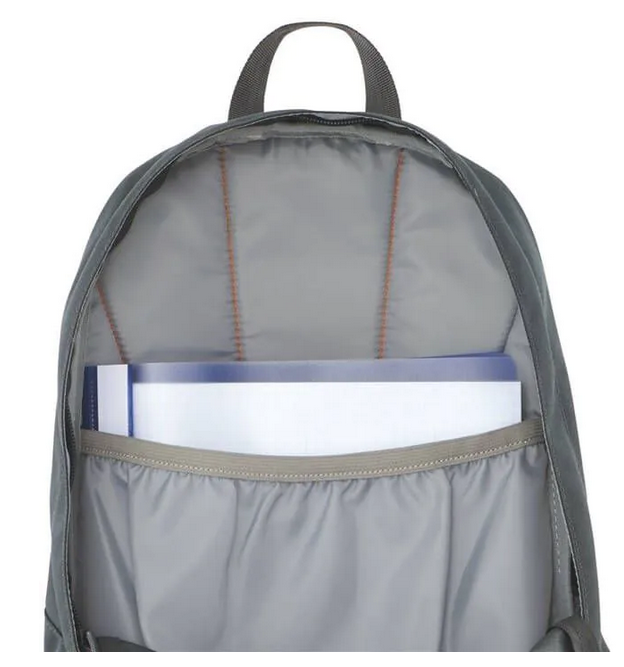 Rucksack, Rucksack, Material: Nylon, Graues Design, Vordertasche