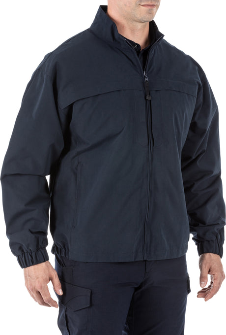 Jacke, Reißverschluss, Navy, Windbreaker, Gummizugärmel
