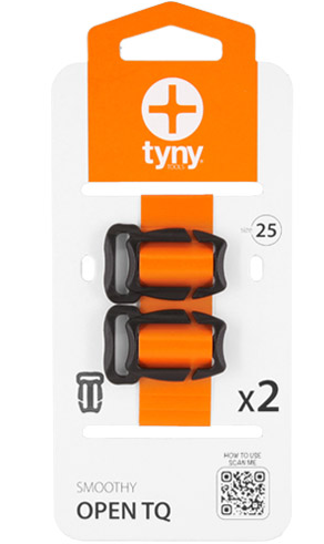 öffne Zehenspanner, verstellbar, orangeener Riemen, Zweier-Set, Open Toe Schuhspreizer