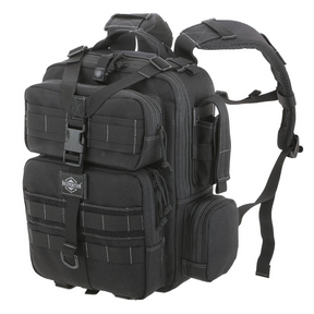 Rucksack, Tasche, Multifunktionstasche, Gepäcktrager, Schwarz
