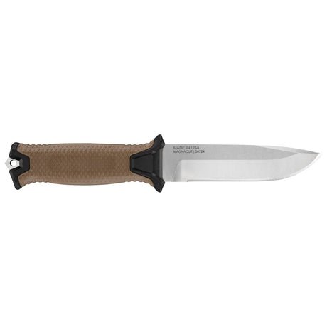 Taktischer Messerklinge, Feststehendes Messer, Brauner Griff, Schneide mit Verzahnung?, Voller Erl, Taktischer Messer, Festst