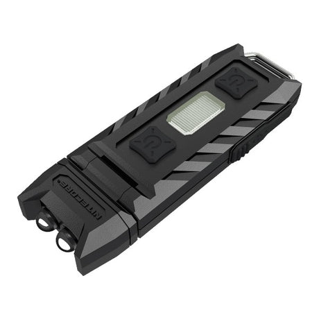 multitool, flashlight, folding, black, compact