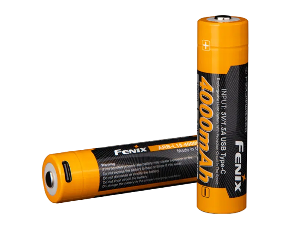 Fenix - 18650 ARB-L18-4000U Akku - 4000 mAh (USB-C)