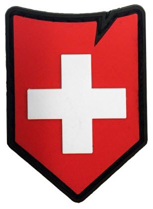 Klettabzeichen Switzerland Tactical - red