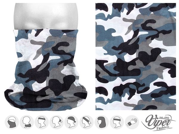 Mehrzweckschal 9 in 1, urban &quot;camouflage&quot;