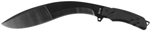 Machete, &quot;Kukri&quot;, schwarz, mit Nylonscheide