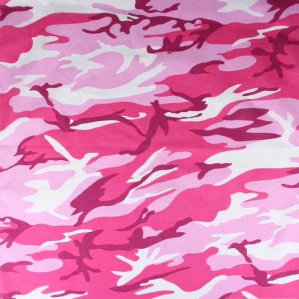 Bandana, pink Camouflage, Gr. 55 x 55 cm, Baumwolle