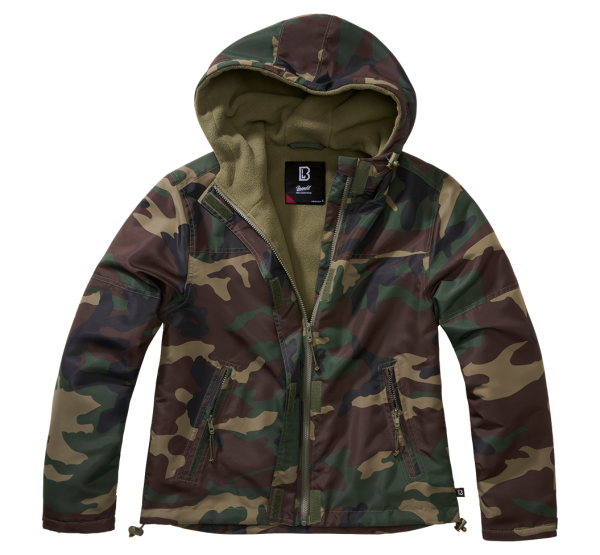 Brandit - Women Frontzip Windbreaker woodland