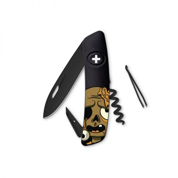 SWIZA Taschenmesser D01 AllBlack Zombie - graphitschwarz