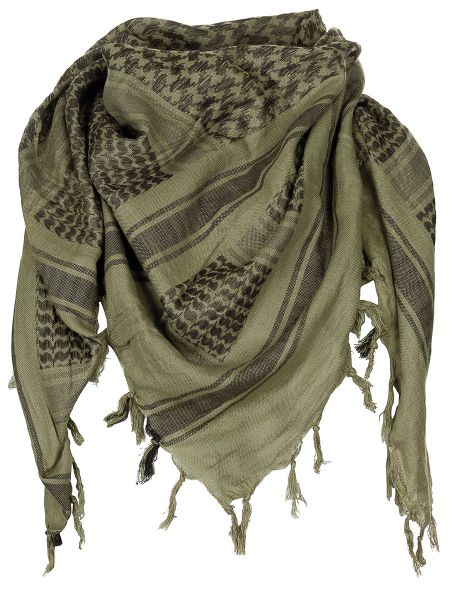 Halstuch, &quot;Shemagh&quot;, Supersoft, oliv-schwarz