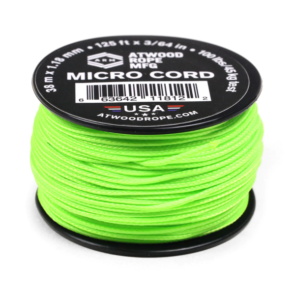 Atwood Rope MFG - Micro-Cord 1,18 mm (neon grün)