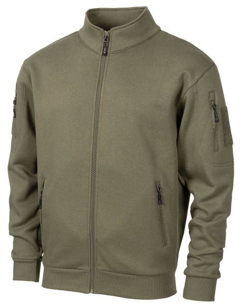 Sweatjacke, &quot;Tactical&quot;, oliv
