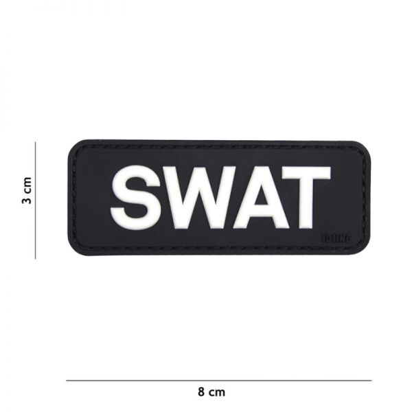 Klettabzeichen SWAT - schwarz