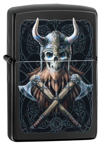 Zippo Feuerzeug - Wikinger mit Streitäxten