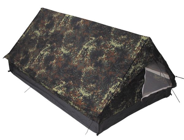 Zelt, &quot;Minipack&quot;, 2 Personen, flecktarn