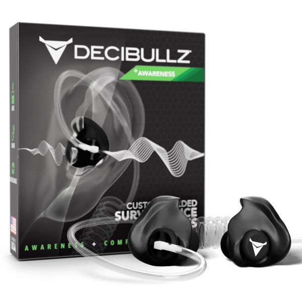 Decibullz - Surveillance Earpieces + Awareness Gehörschutz schwarz