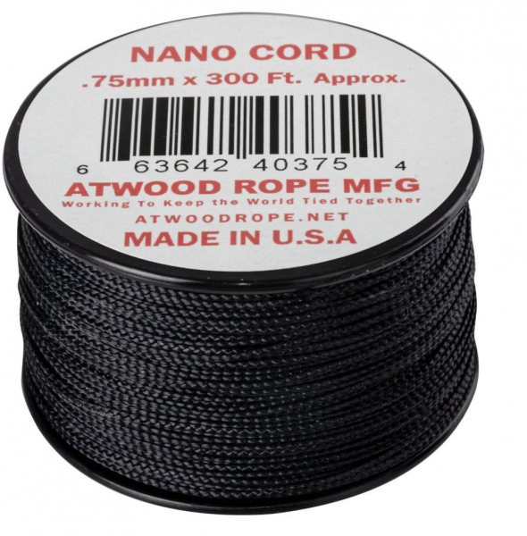 Atwood Rope MFG - Nano-Cord 0,75 mm (schwarz)