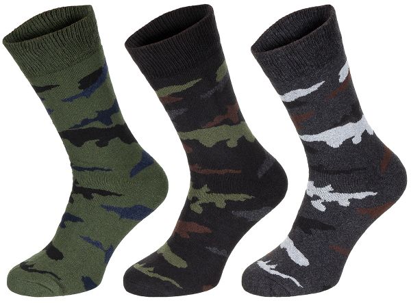 Socken, &quot;Esercito&quot;, tarn, halblang, 3er Pack