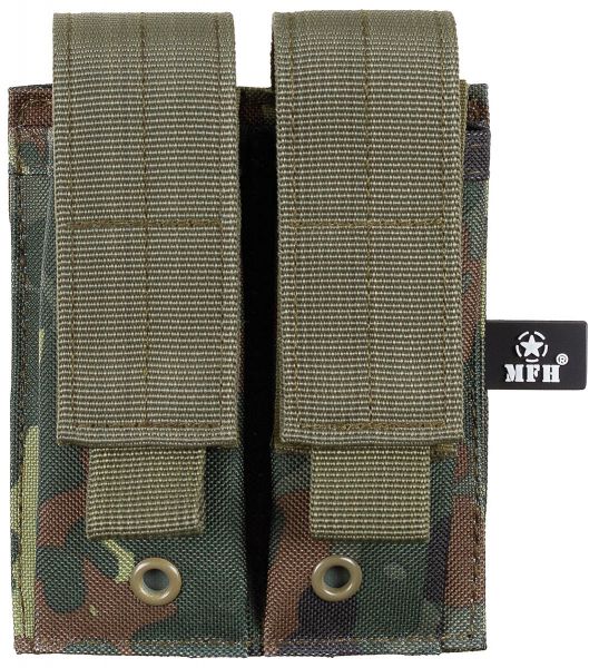 Magazintasche, 2-fach, klein, &quot;MOLLE&quot;,flecktarn
